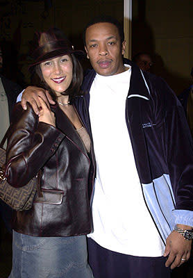 Dr. Dre with his wife Nicole at the Hollywood premiere of Lions Gate's The Wash