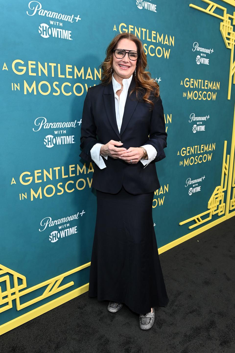 NEW YORK, NEW YORK - MARCH 12: Brooke Shields attends "A Gentleman in Moscow" premiere event in NYC at Museum of Modern Art on March 12, 2024 in New York City. (Photo by Roy Rochlin/Getty Images for Paramount+ with SHOWTIME) ORG XMIT: 776113566 ORIG FILE ID: 2079428850