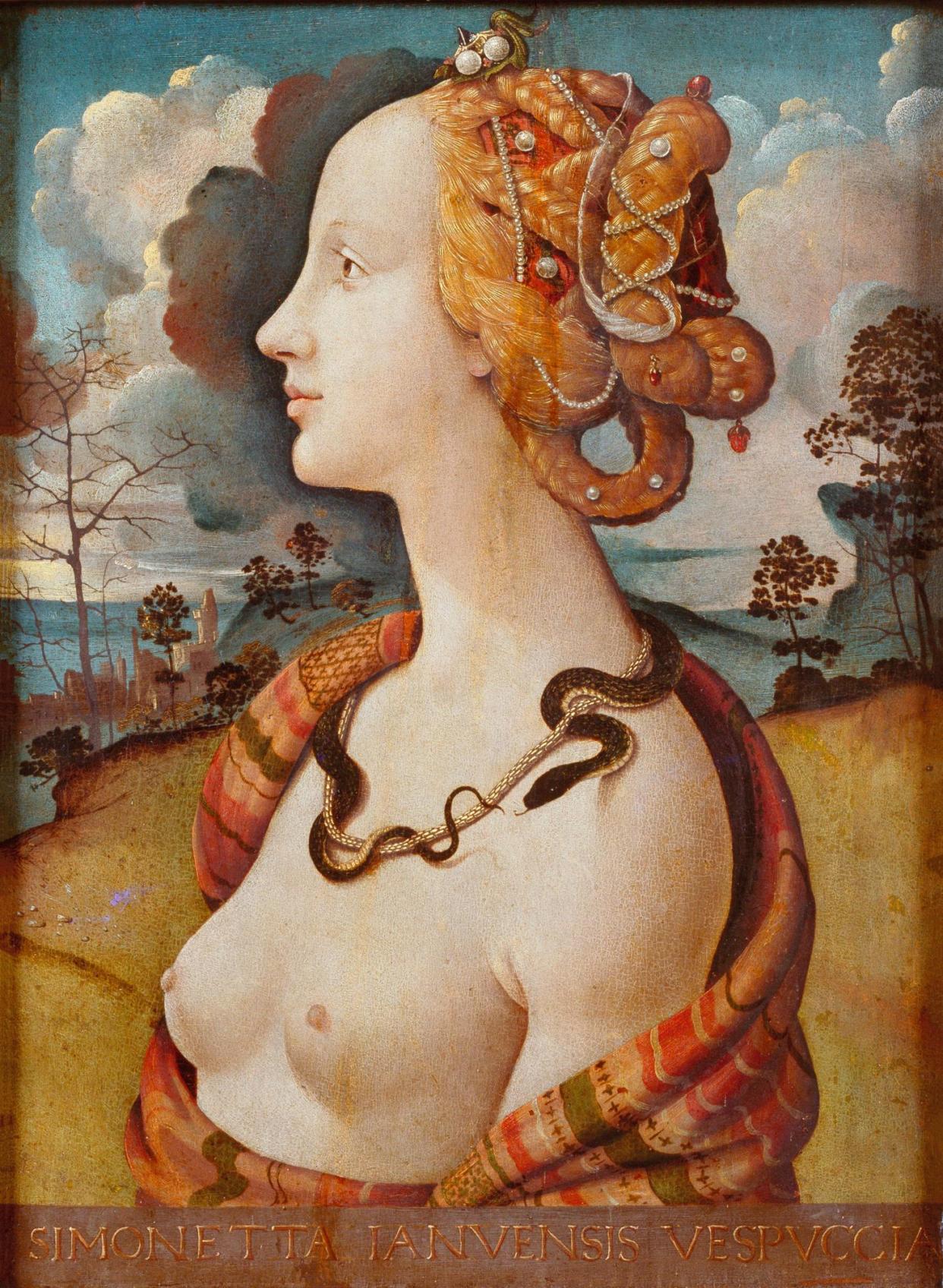 <span>Venus rising: detail of Simonetta Vespucci by Piero di Cosimo, 1490.</span><span>Photograph: The Shrinking Goddess, Saqui Books</span>