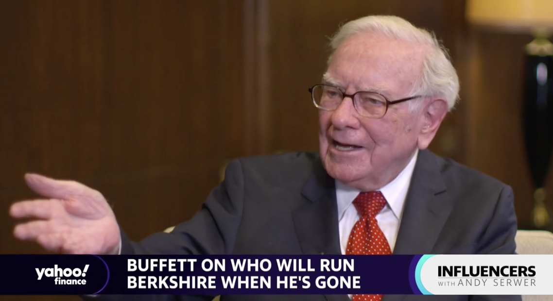Berkshire Hathaway CEO Warren Buffett appears on "Influencers with Andy Serwer"