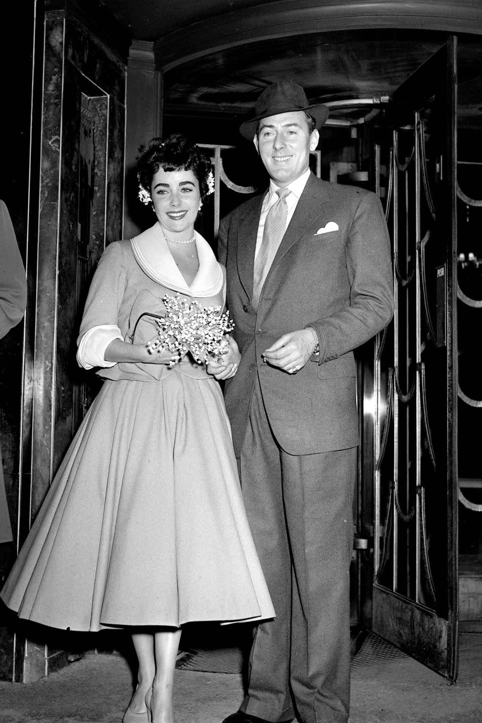 1952: Elizabeth Taylor and Michael Wilding