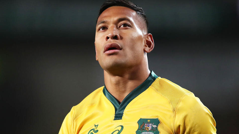 Israel Folau in action for the Wallabies. (Photo by Matt King/Getty Images)