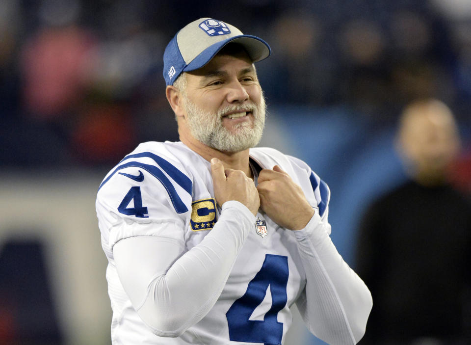 The Old Man and the Football: Adam Vinatieri and the Indianapolis Colts have agreed on a one-year deal for the 46-year-old kicker to play a 24th NFL season. (AP)