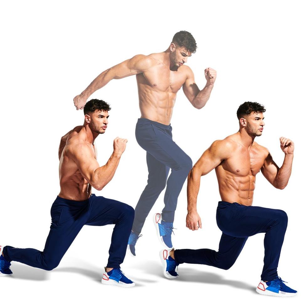 3) Jumping Lunge: 2 sets of 20sec, 30sec or 40sec