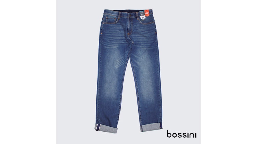 Bossini Men Repreve Denim Slim Jeans.