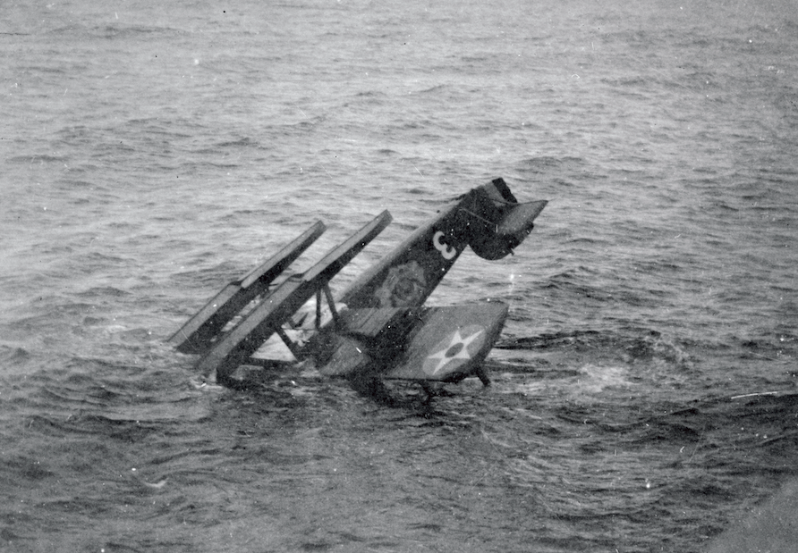 The 'Boston' plane capsized and sank between Scotland and the Faroe Islands during the US team's attempt to fly around the world in 1924. (Getty Images)