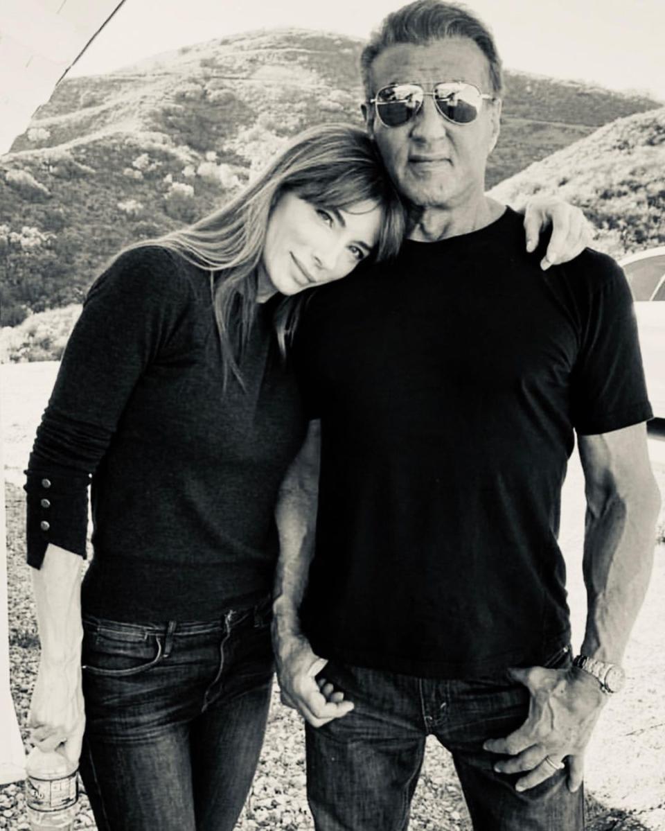 Sylvester Stallone and wife Jennifer Flavin