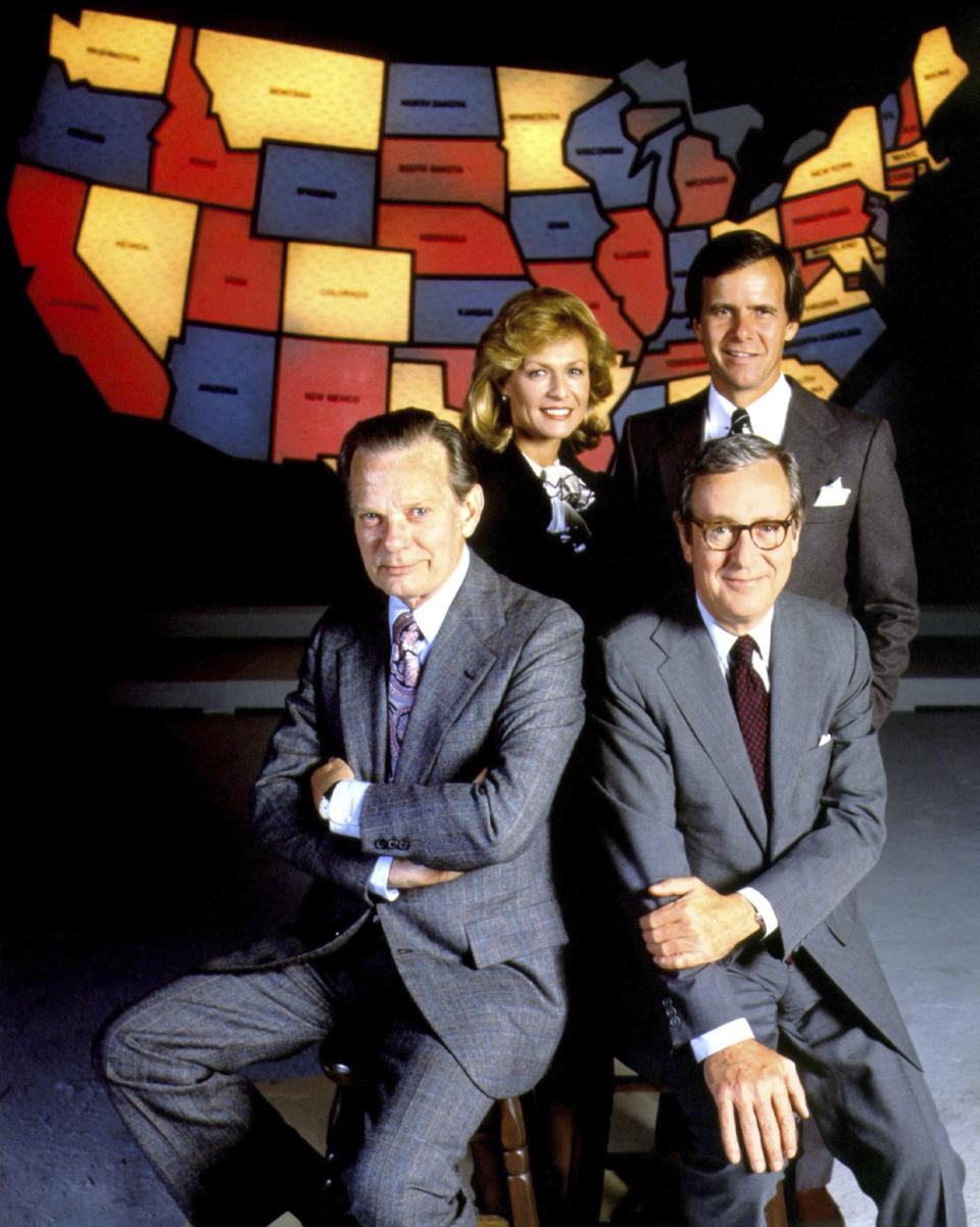 Jessica Savitch, Tom Brokaw, David Brinkley and John Chancellor