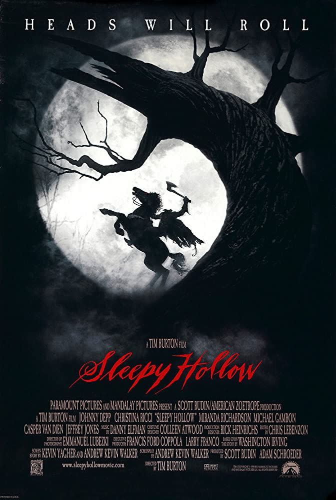 <p>Based on maybe the most famous New England folk tale ever, this Tim Burton adaptation expands the story in ways somehow creepier than the original tale. <a href="https://www.amazon.com/Sleepy-Hollow-Johnny-Depp/dp/B00AALY4PG/ref=sr_1_1?dchild=1&keywords=Sleepy+Hollow&qid=1593548751&s=instant-video&sr=1-1" rel="nofollow noopener" target="_blank" data-ylk="slk:;elm:context_link;itc:0;sec:content-canvas" class="link "><br></a></p><p><a class="link " href="https://www.amazon.com/Sleepy-Hollow-Johnny-Depp/dp/B00AALY4PG/ref=sr_1_1?dchild=1&keywords=Sleepy+Hollow&qid=1593548751&s=instant-video&sr=1-1&tag=syn-yahoo-20&ascsubtag=%5Bartid%7C10063.g.34171796%5Bsrc%7Cyahoo-us" rel="nofollow noopener" target="_blank" data-ylk="slk:WATCH HERE;elm:context_link;itc:0;sec:content-canvas">WATCH HERE</a></p>