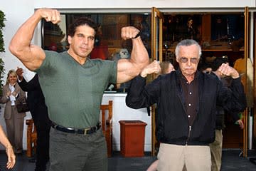 Lou Ferrigno and Stan Lee at the LA premiere of Universal's The Hulk