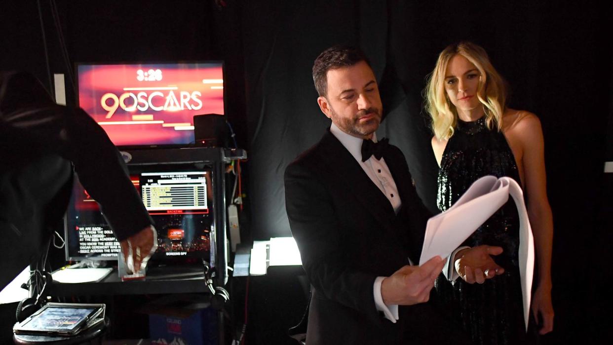 90th annual academy awards backstage