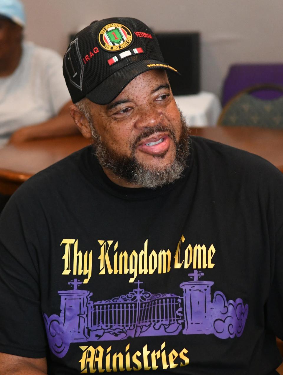 Volunteer and church member Rodney Greene took part in a Community Youth Read and Feed program at Thy Kingdom Come Ministries in south Melbourne. Several members of the Palm Bay Police Dept., including Chief Mariano Augello, participated in the effort that gave children free meals, snacks, and new books.