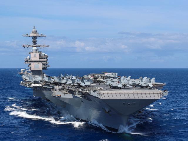 The Navy just deployed its $13 billion aircraft carrier, which was both  commissioned and panned by Trump, who ranted: 'It just doesn't look right'