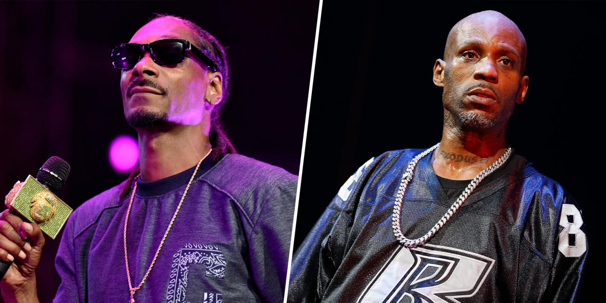 Snoop Doog says there was a lot more to DMX than just his music. (Earl Gibson/Getty Images, John Lamparski/FilmMagic)