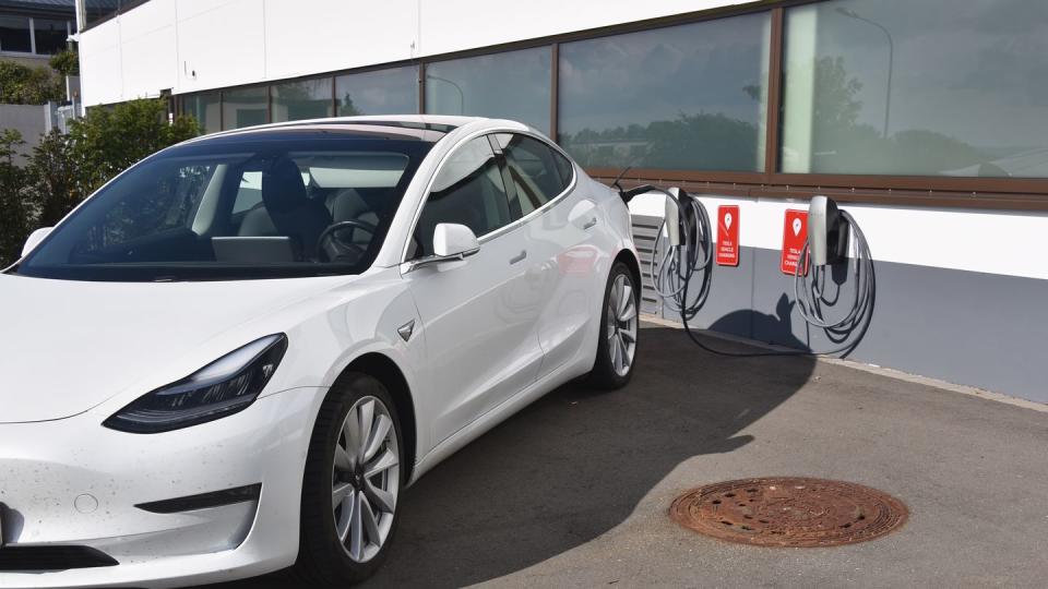 tesla charging station