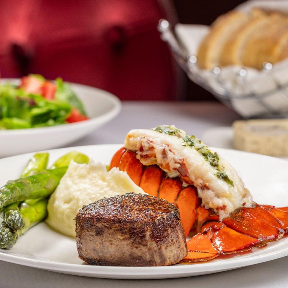 Jeff Ruby's Steakhouse is offering a 6-ounce filet and 6-ounce lobster tail for $65 through Feb. 15.