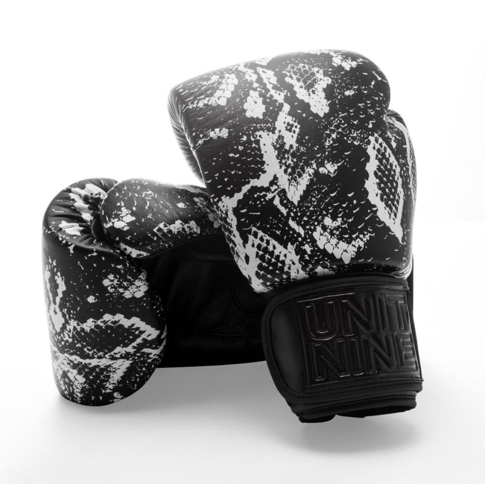 Unit Nine Black Python Boxing Gloves, £80