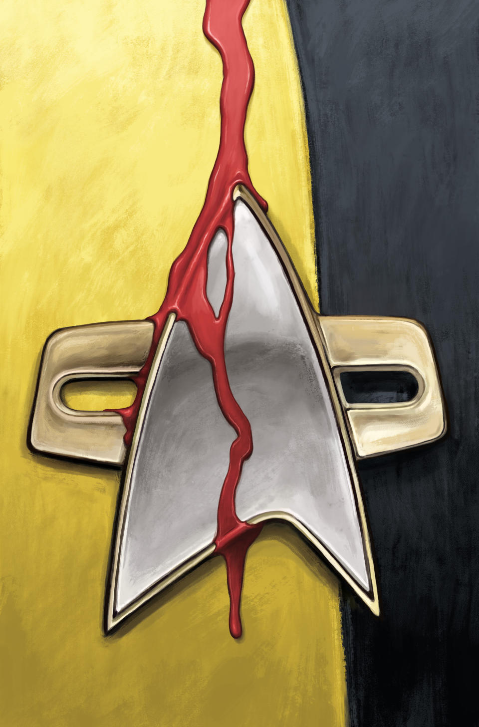 Star Trek: Prelude to Day of Blood with bloody Federation insignia.