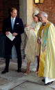 <p>The Duchess donned a lemon yellow Alexander McQueen look complete with a matching Jane Taylor hat for Prince George’s christening back in October 2013. <em>[Photo: Getty]</em> </p>