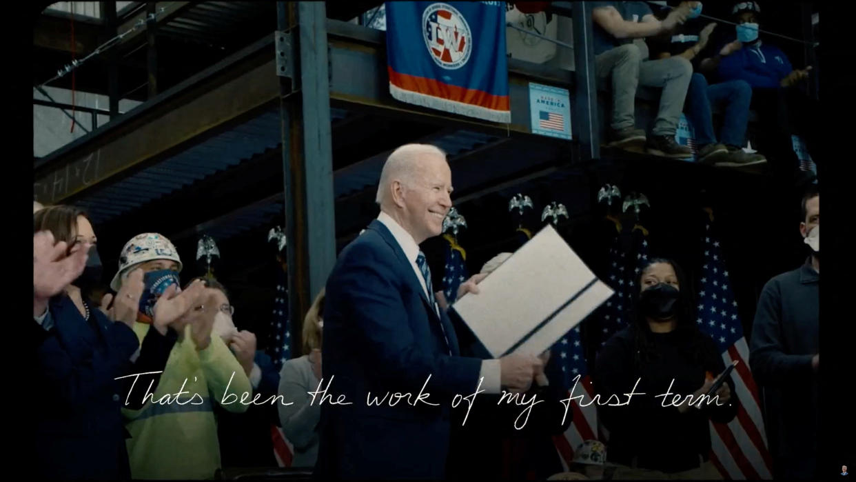 U.S. President Joe Biden is seen in this still image taken from his official campaign launch video published on April 25, 2023. OFFICIAL YOUTUBE ACCOUNT OF JOE BIDEN via REUTERS. THIS IMAGE HAS BEEN SUPPLIED BY A THIRD PARTY.