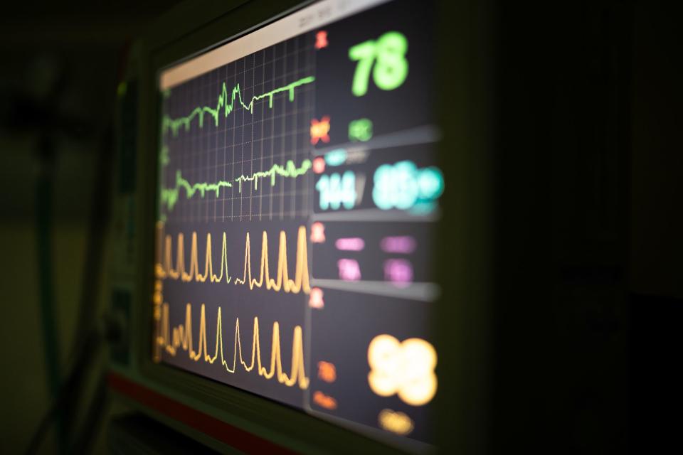 <p>Getty</p> Stock image of heart monitor