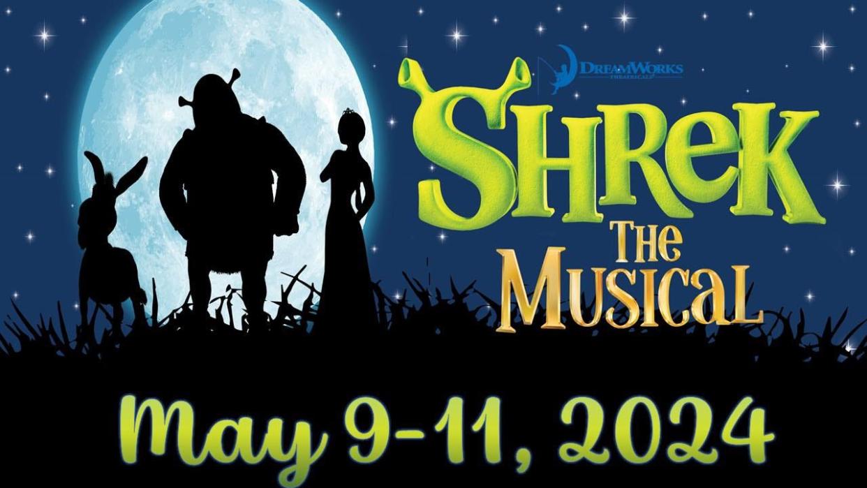 "Shrek: The Musical" will have two performances this weekend at Mt. Pleasant Middle School starting at 6:30 p.m. Friday and a 2:30 p.m. matinee Saturday.