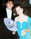 <p>Elizabeth Banks donned chic ’90s attire for her prom night at Pittsfield High School in Pittsfield, Mass., in 1992. Back then, the <em>Pitch Perfect 2</em> actress’s credits were limited to school plays and a lip-syncing competition that she and a group of girls won with a performance of Paula Abdul’s “Cold-Hearted Snake.” (Photo: Splash News) </p>