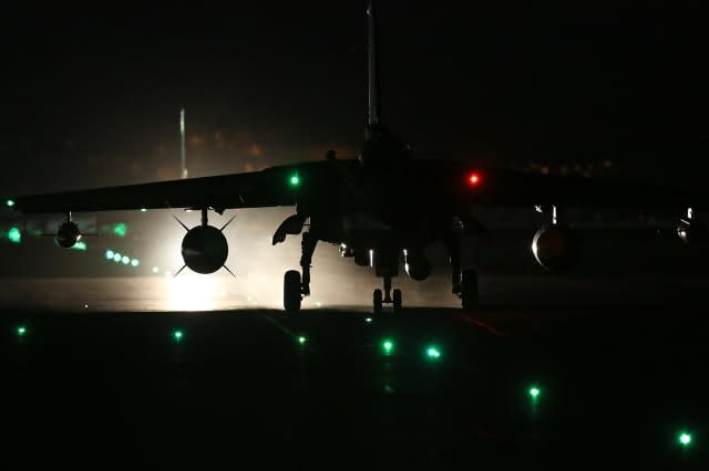 British Fighter Jets At RAF Akrotiri in Cyprus