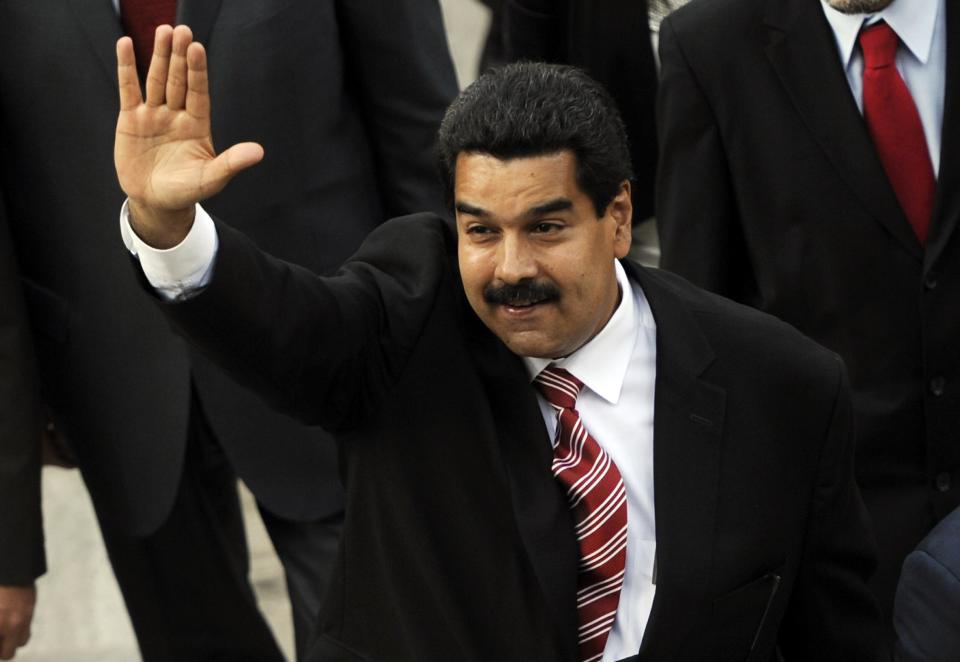 El vicepresidente venezolano Nicolás Maduro el 28 de febrero de 2013 en la Asamblea Nacional en Caracas