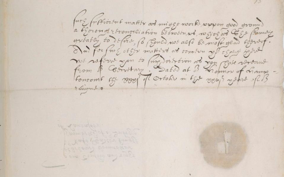 Olive branch: the letter Elizabeth wrote to Mary’s gaoler - The American Trust for the British Library 