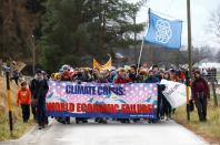 Climate protesters demonstrate against WEF in Landquart