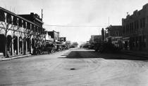 <p>The now bustling Fremont Street in Las Vegas sits eerily bare of traffic on a sunny day in 1920.</p><p><strong>Related: <a href="https://www.redbookmag.com/life/g28480596/old-las-vegas-vintage-photos/" rel="nofollow noopener" target="_blank" data-ylk="slk:What Las Vegas Looked Like the Year You Were Born;elm:context_link;itc:0;sec:content-canvas" class="link ">What Las Vegas Looked Like the Year You Were Born</a></strong></p>