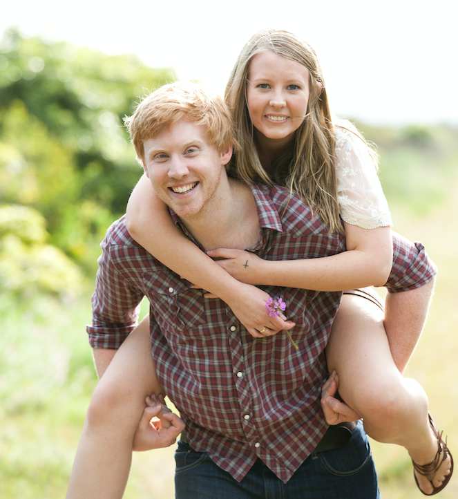 Aimee and Luke before their struggles started. Photo: Supplied/Aimee Baglin