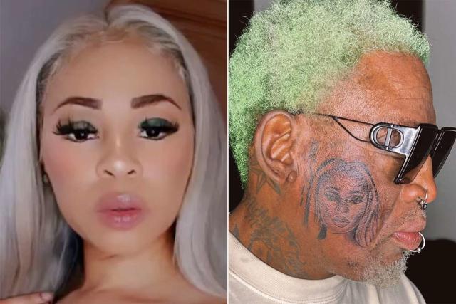 Dennis Rodman Gets Huge Tattoo of Girlfriend Yella Yella on His