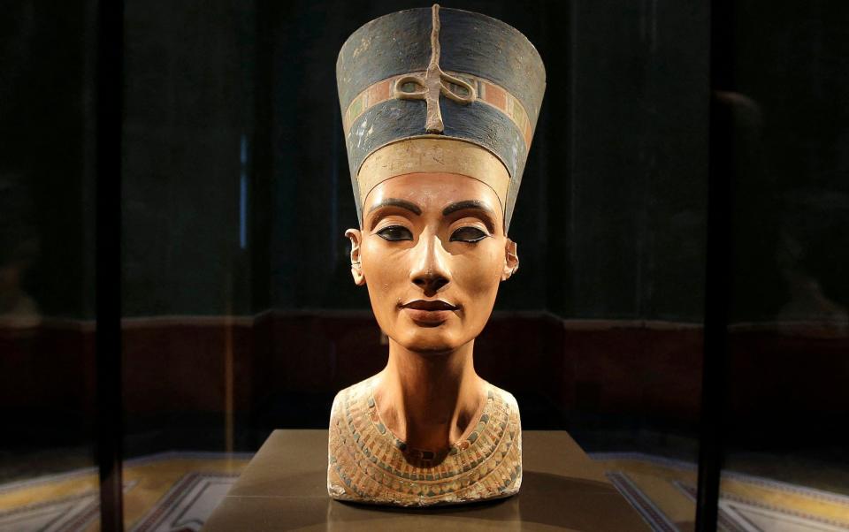 A beautiful bust of the Queen was discovered among the ruins at Akhetaten in 1912 - MICHAEL SOHN 