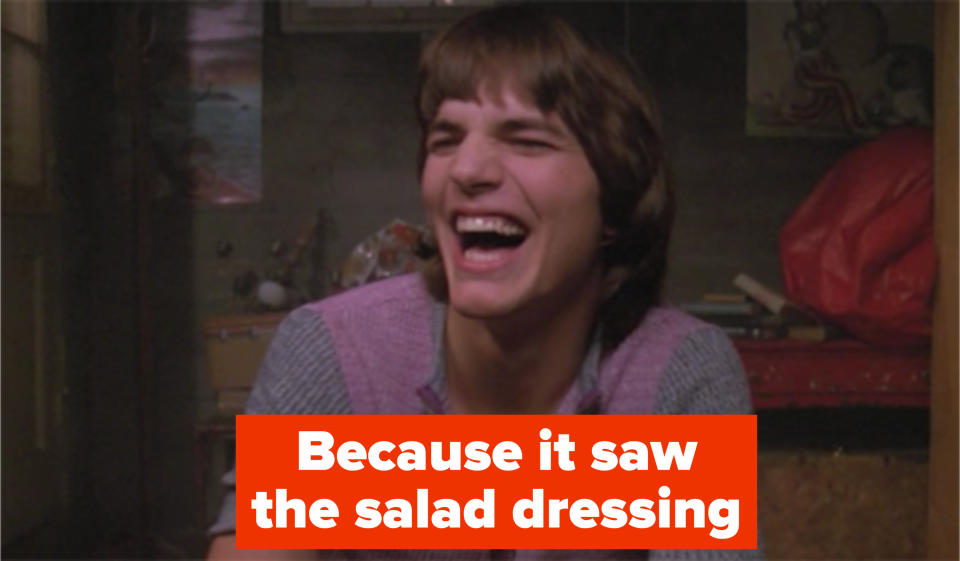 Because it saw the salad dressing