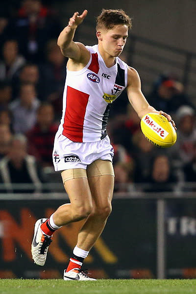 Despite a 33-point loss at the hands of West Coast in round 14, St Kilda had a lot to smile about. Prized draft pick Billings had some outstanding contributions, gathering 25 disposals and booting three first-quarter goals to earn the rising star nomination.