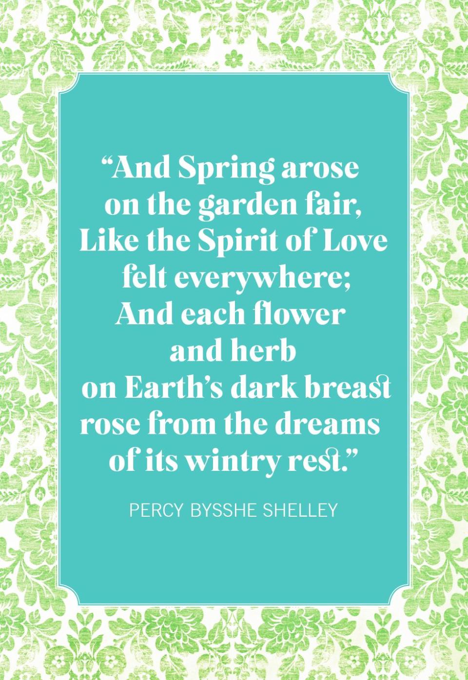 spring quotes percy bysshe shelley