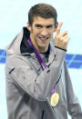 美國的Michael Phelps在倫敦奧運男子200米個人混合式贏得金牌。(圖片來源：達志影像)