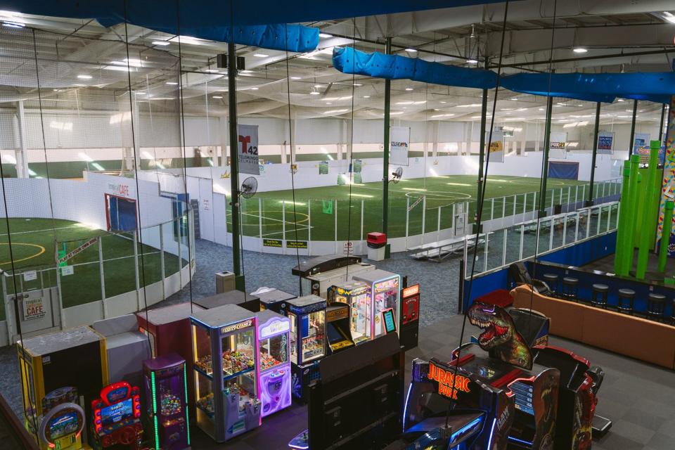 A look inside Crown Sports Center, a newly renovated 125,000-square-foot sports facility, located at 28410 Crown Road in Fruitland, Maryland.