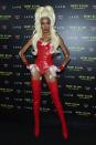 <p>Sashay away! Model Winnie Harlow looked red hot at Heidi Klum's 19th Annual Halloween Party in NYC. The high hair — and even higher boots — resembled the fierce <em>Drag Race </em>host in every way. </p>