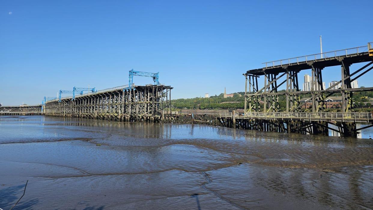 View across the Tyne of Dunston Staiths