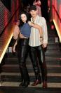 <p>The models smized for the camera at Heidi Klum's 20th Annual Halloween Party, as Angelina Jolie and Billy Bob Thornton. What's more realistic? Their matching leather pants or their smoldering good looks?</p>