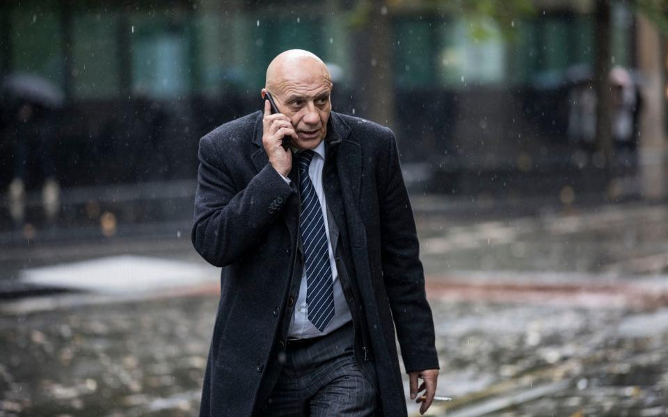 Giuseppe ‘Pino’ Pagliara, a football agent accused of soliciting and arranging payment of a bribe to Mr Wright, insisted in court on Wednesday that the £5,000 was simply a consultancy payment for the assistant manager’s opinion of players - Jeff Gilbert