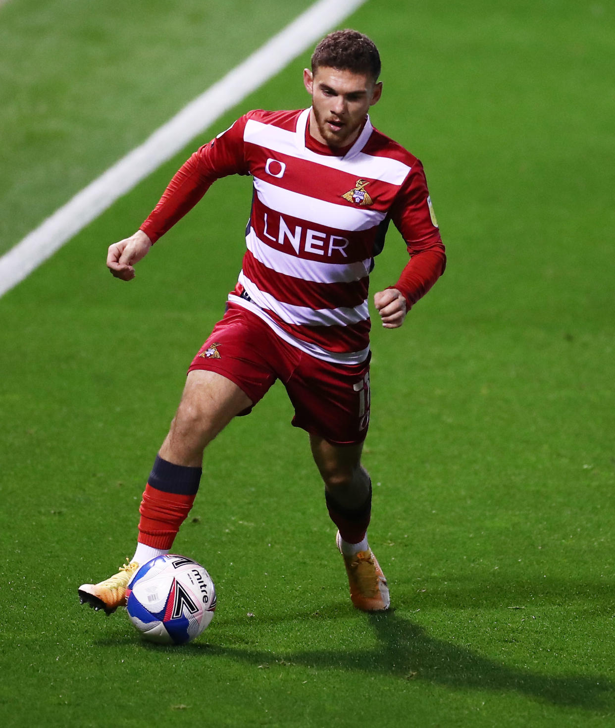 Jon Taylor in a Doncaster shirt