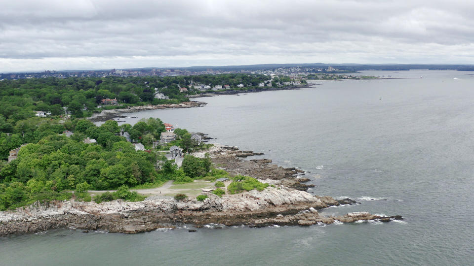 Aerial view of Cundys Harbor, Maine. (Photo: Michael Caravella/HuffPost)