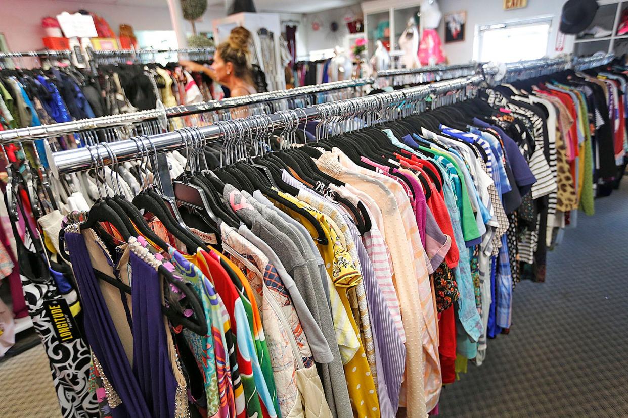 The Designer Diva Boutique in Abington, owned by Kristen Harris, features consignment clothing in all sizes Friday, July 29, 2022.
