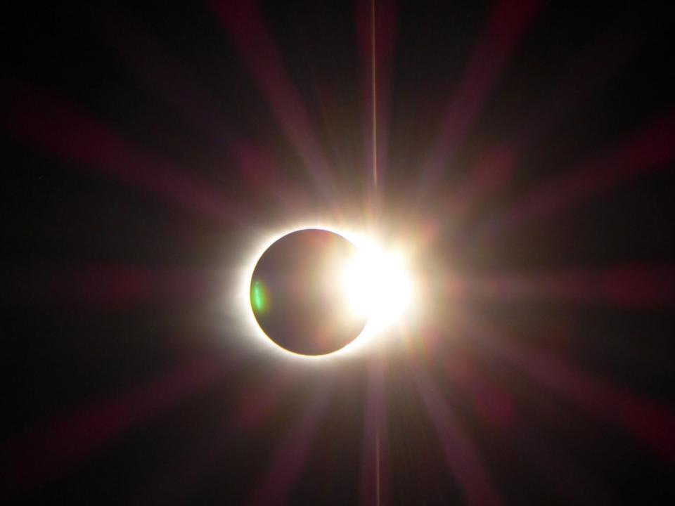 The total eclipse as seen from Triple Creek Park in Gallatin, Tenn., on Aug. 21, 2017.