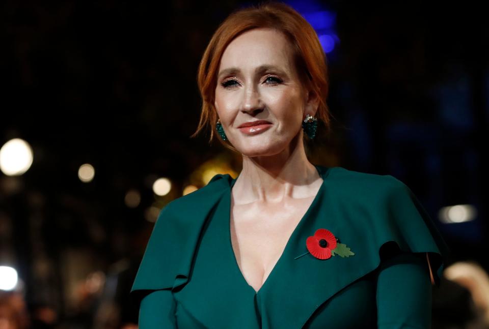 J.K. Rowling attends the "Fantastic Beasts: The Crimes of Grindelwald" premiere in Paris on Nov. 8, 2018.