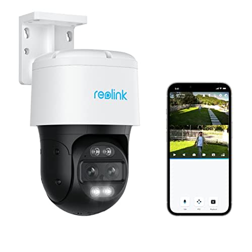 REOLINK PTZ Security Camera System 4K, IP PoE 360 Camera with Dual-Lens, Auto 6X Hybrid Zoomed…